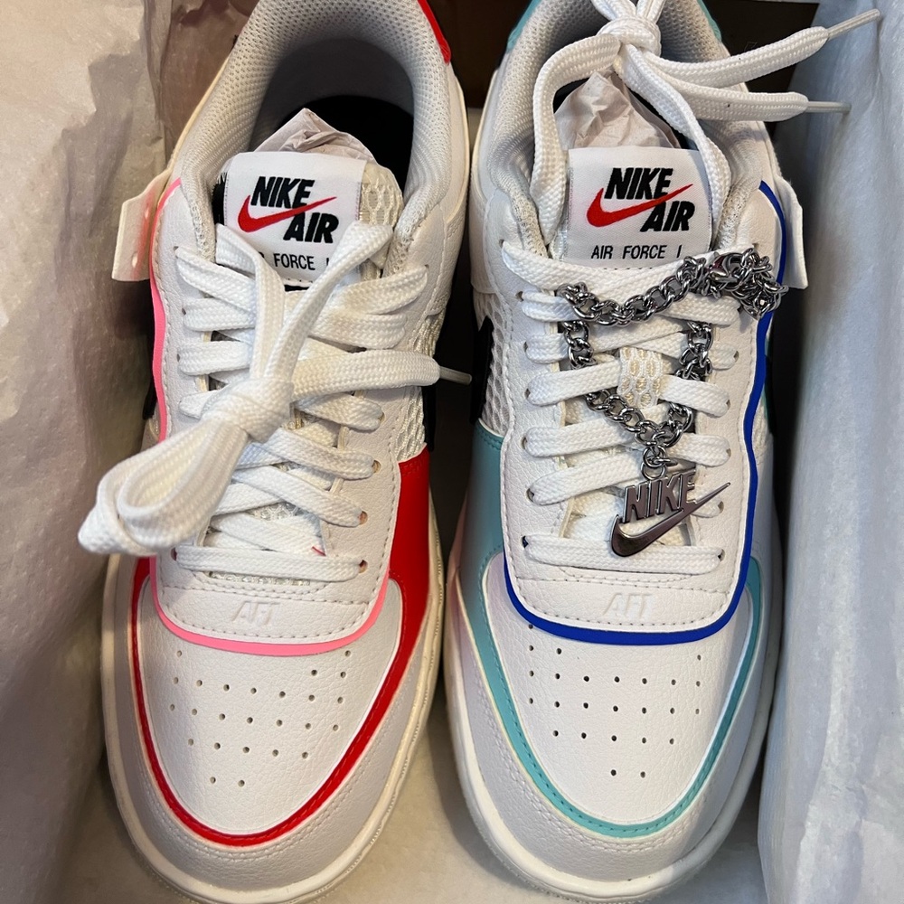 Nike Air Force 1 Shadow - Red and Blue